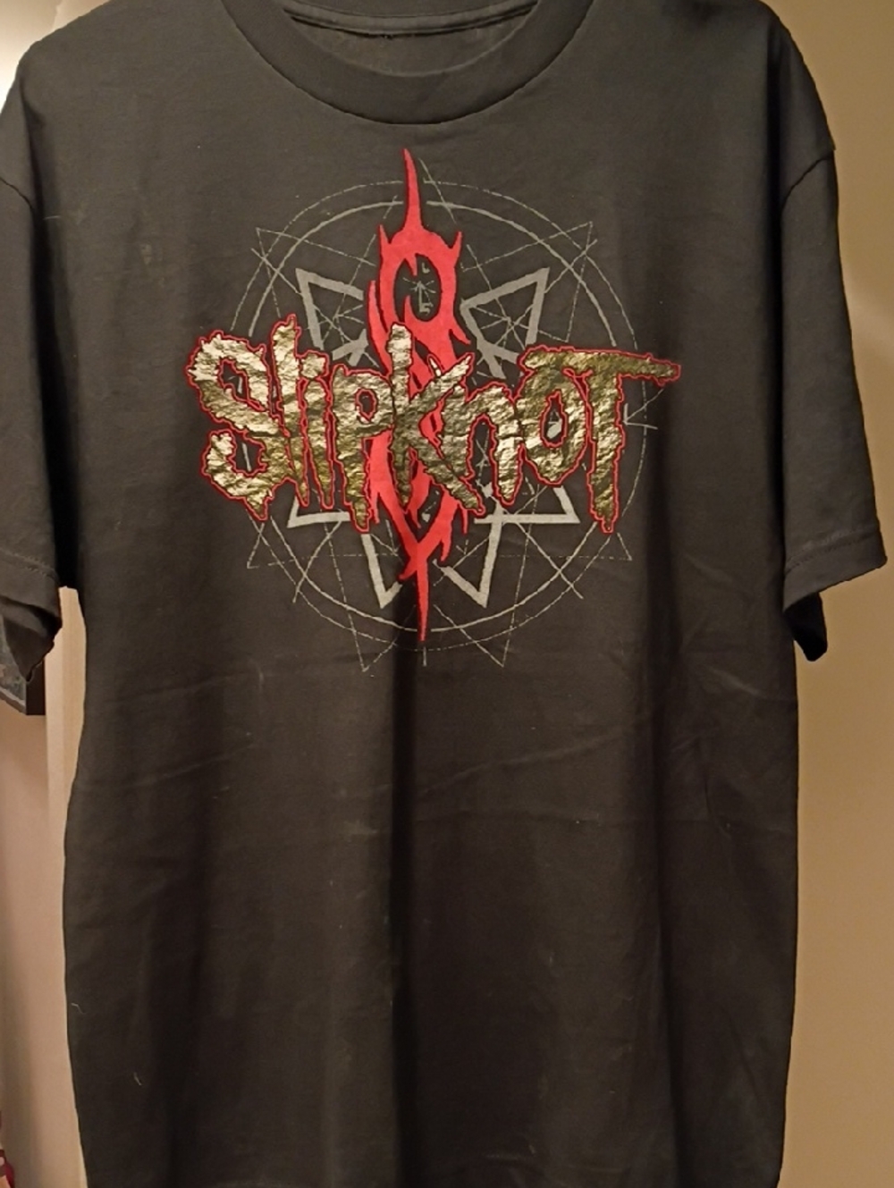 Slipknot Tour Shirt Two Sided  Graphic Band Shirt  with Red Logo No Tag
